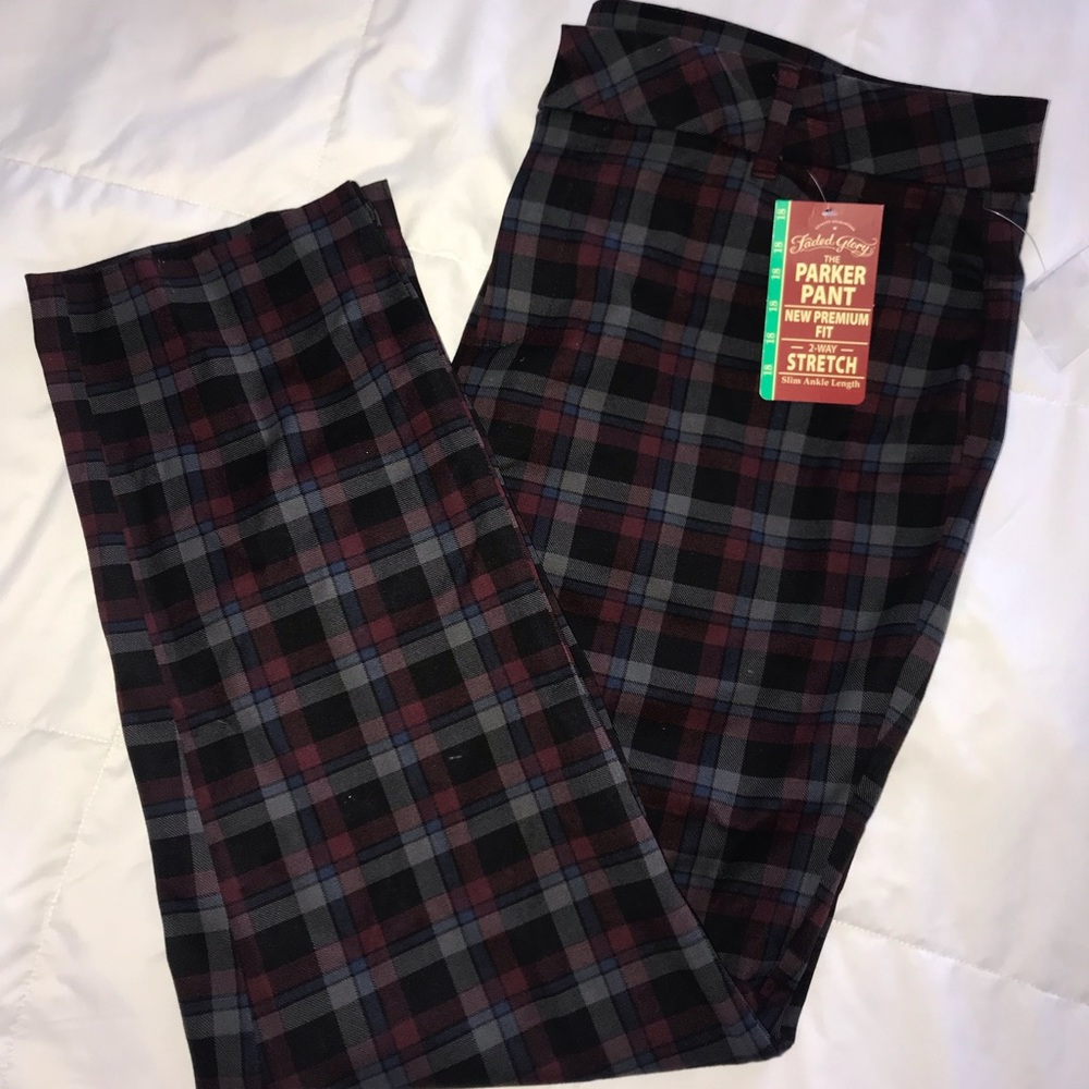 NWT Plus Size Plaid Pants